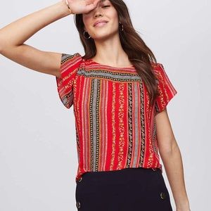 LOFT Sirena Petal Sleeve Top